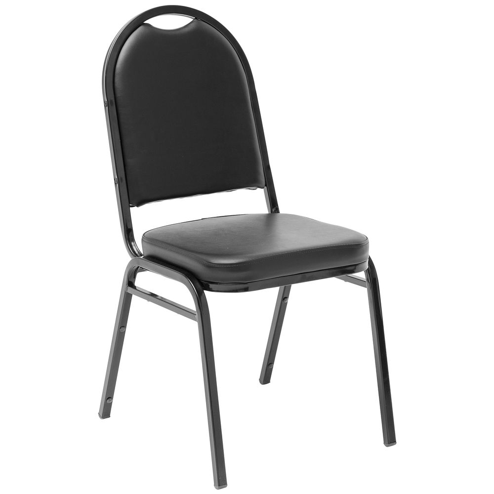 hubert® stackable black metal round back chair  17 14"l x 20 12"w x 35  12"h