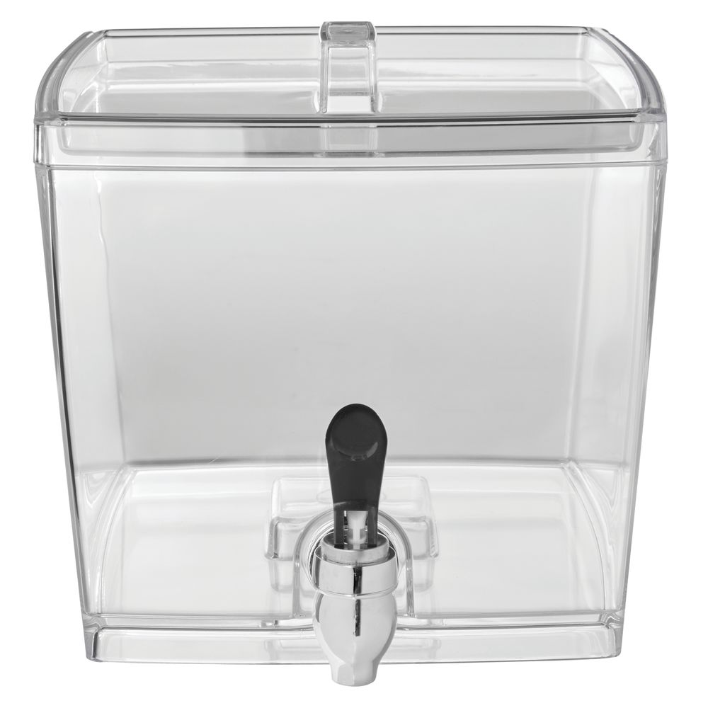 HUBERT® 12 L Polycarbonate and Stainless Ice Tube Beverage Dispenser