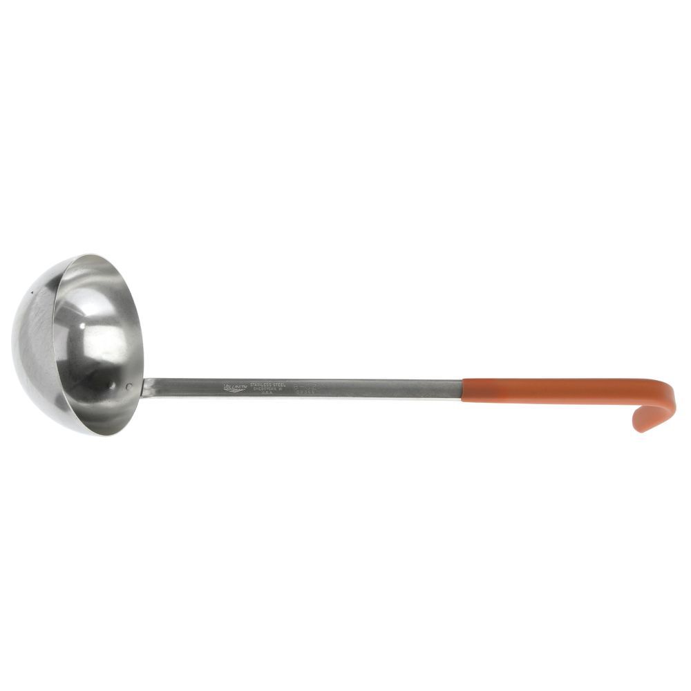 Vollrath Jacob's Pride™ 8 Oz Stainless Steel without Black Kool-Touch®  Handle Ladle - 12 5/8L