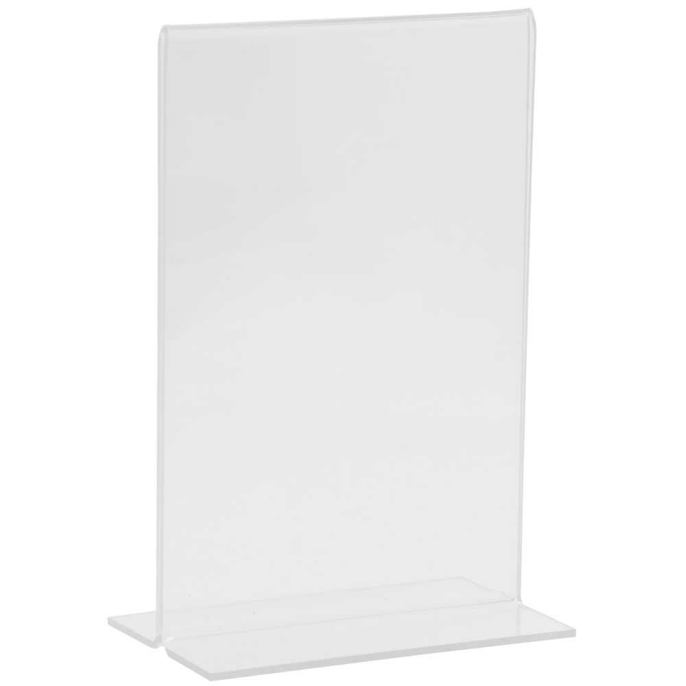 Acrylic Sign Holder Stand Displays - Vertical Bottom Loading