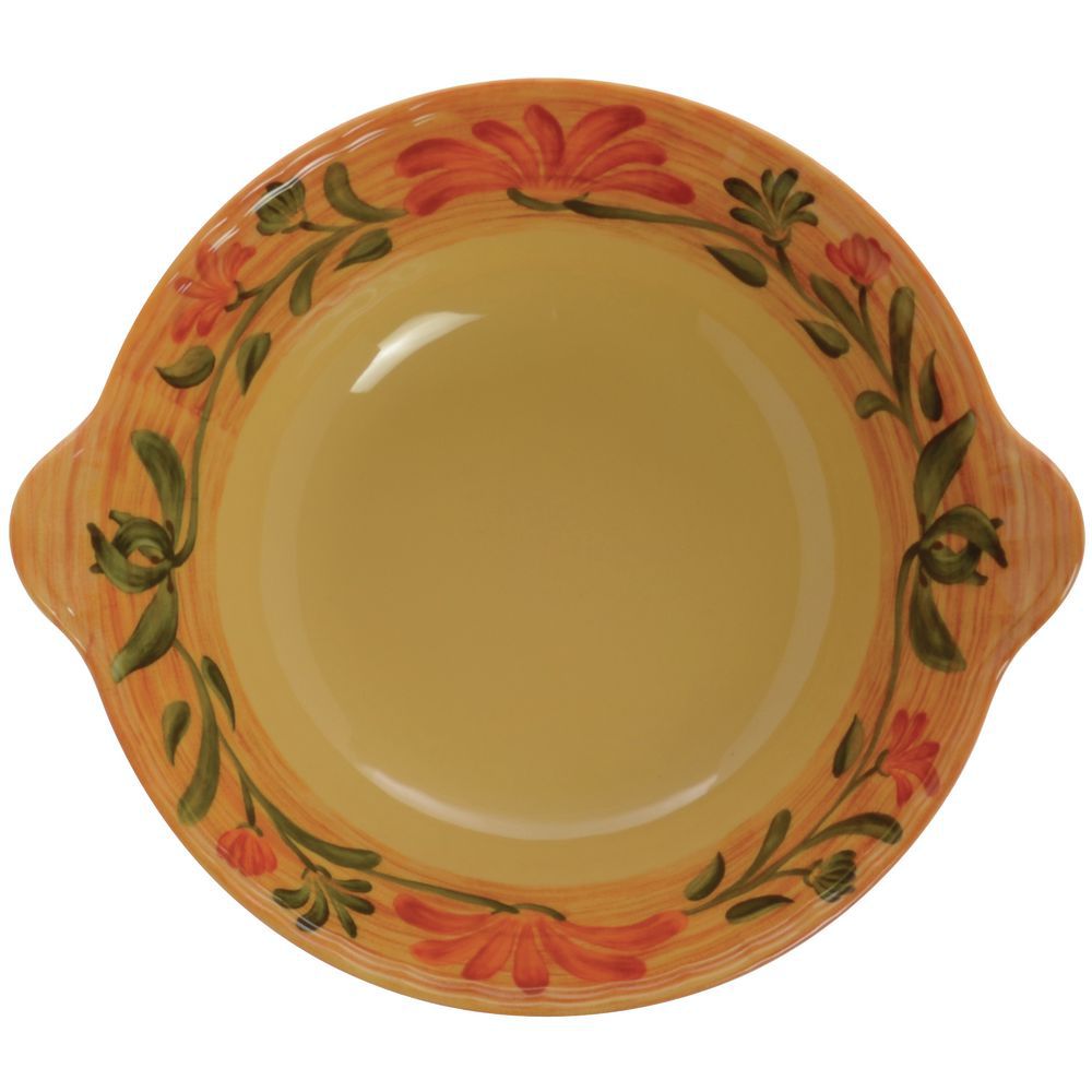 G. E. T. 3 qt Yellow Melamine Bowl With Handles 13"D x 3 1/2"H