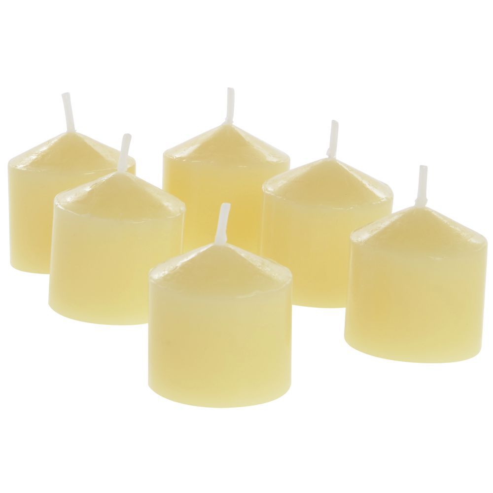 Design Ideas Ivory Wax Votive Candle 1 1 2 Dia X 7 8 H