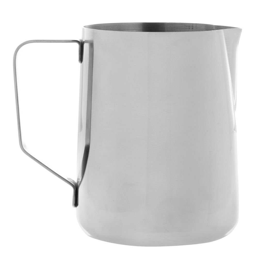 Stainless Steel Water Pithed 47oz with Ice Guard Milk Carafe Frothing Cup  Pitcher Jug with Handle Plated Modern Drink Carafe for Home Restaurant Bar