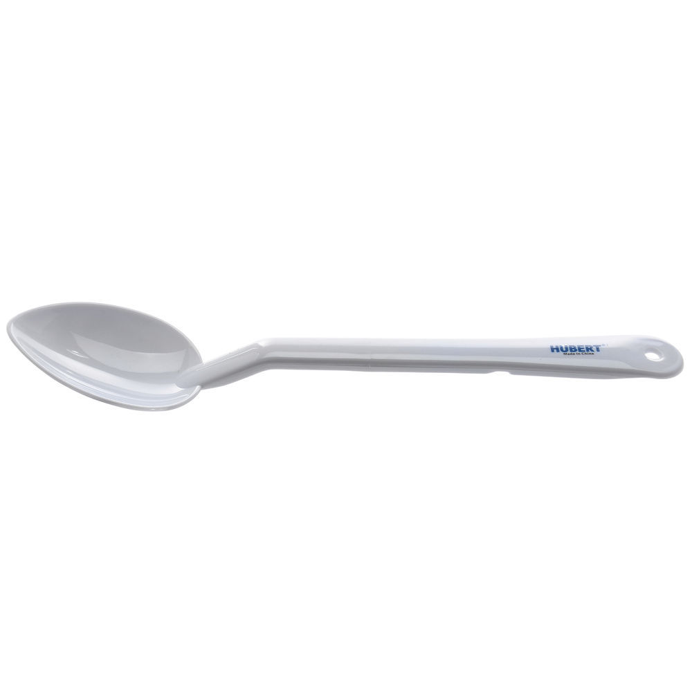SPOON, 13", SOLID, POLYCARB, WHITE, HB