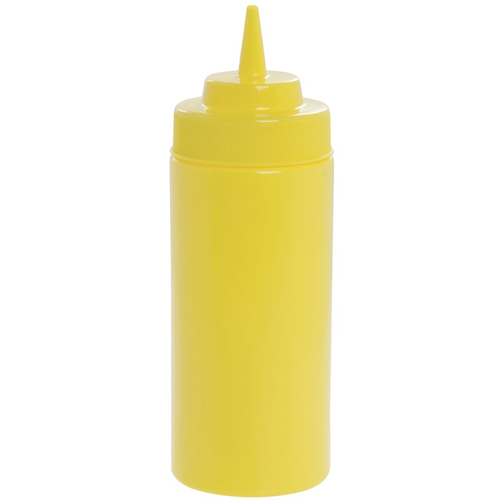 Tablecraft Yellow Polypropylene Squeeze Bottle Cone Tip for 8 and 12 Oz