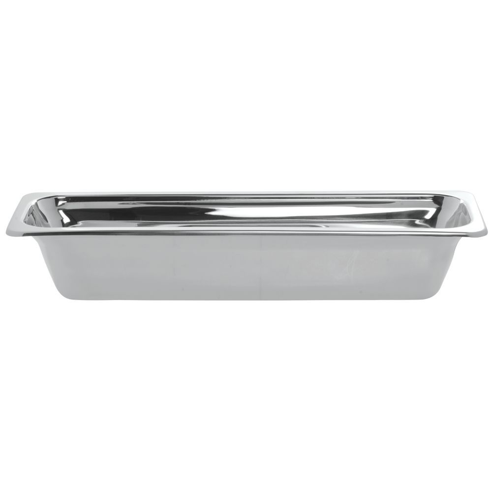 Bon Chef Hot Solutions Stainless Steel Buffet Chafing Pan Plain Half Size Long 21"L  x 6 1/2"W  x  4"H