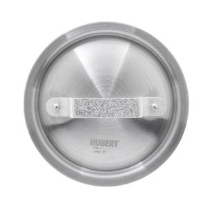 HUBERT® 7 1/2 qt Stainless Steel Sauce Pan with Helper Handle - 9 1/2Dia x  6 3/10H