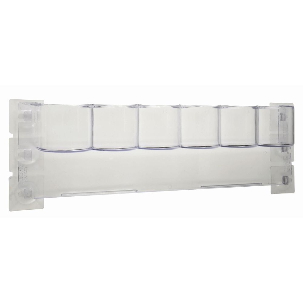 18 1/4"L x 4 1/2"W Refrigerator Cooler Door Beverage Rack Clear Polycarbonate 