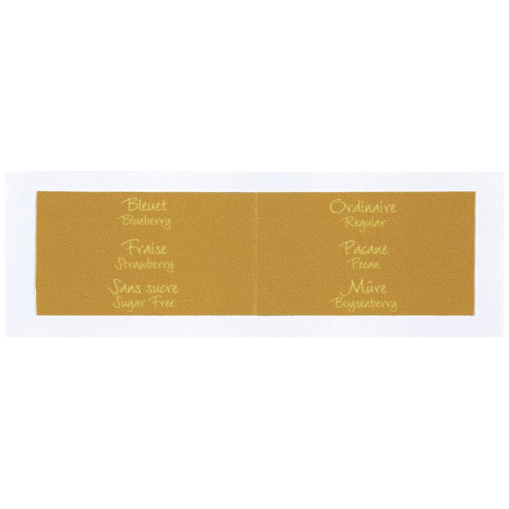 Syrup Dispenser Labels - Set of 6