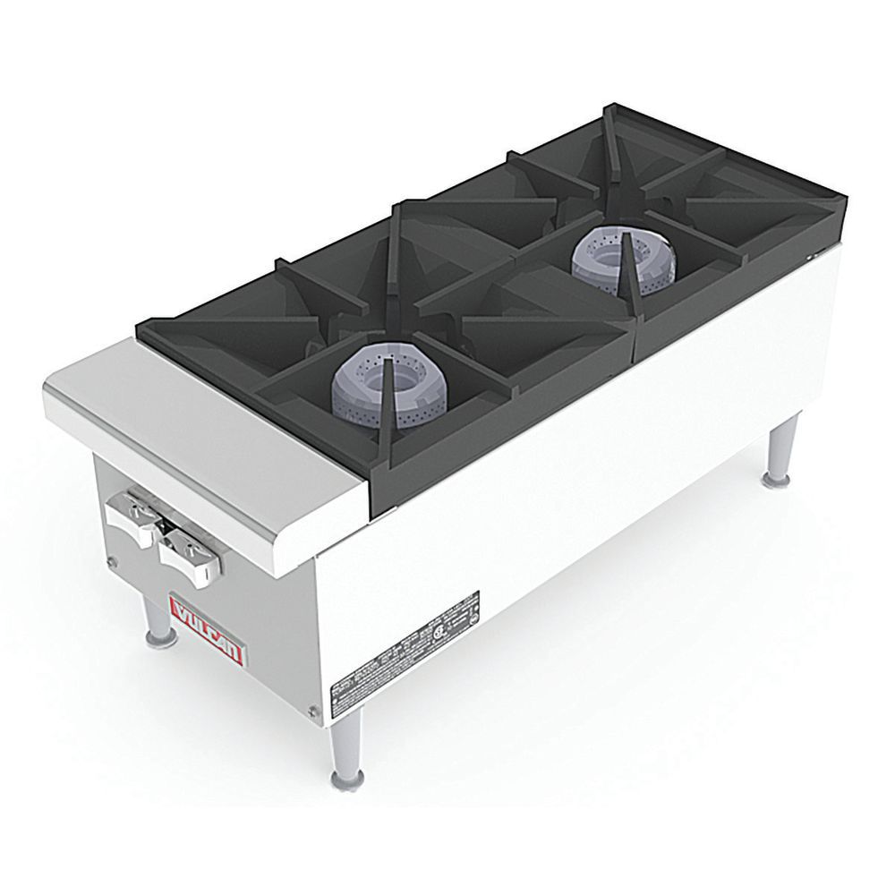 Vulcan Restaurant Series 2 Burner Natural Gas Hotplate 12 L X 29