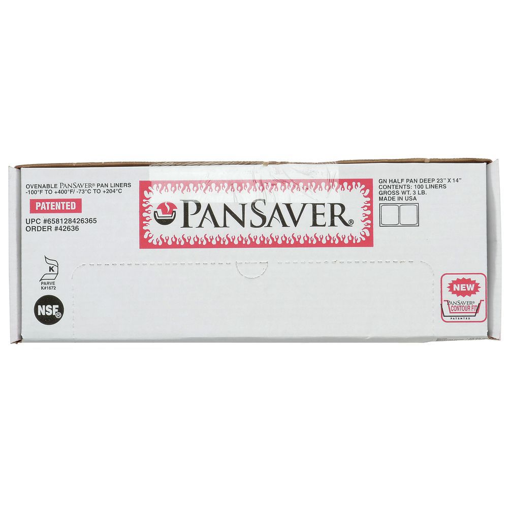 PanSaver Monolyn 1/2 Size Clear Plastic Steam Table Pan Liner 4"-6"D 