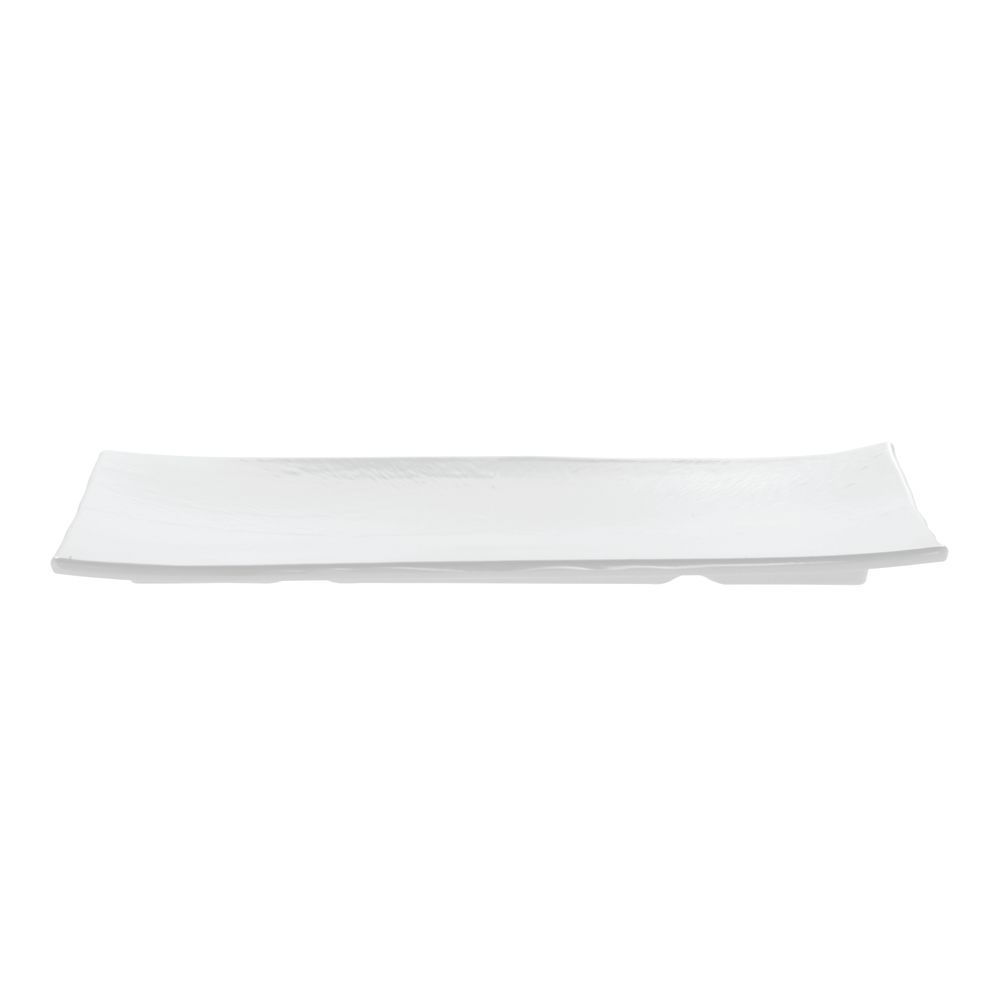 Tablecraft Frostone Serving Platter in White 24 1/2&#34;L  x 10 1/2&#34;W  x 1&#34;H