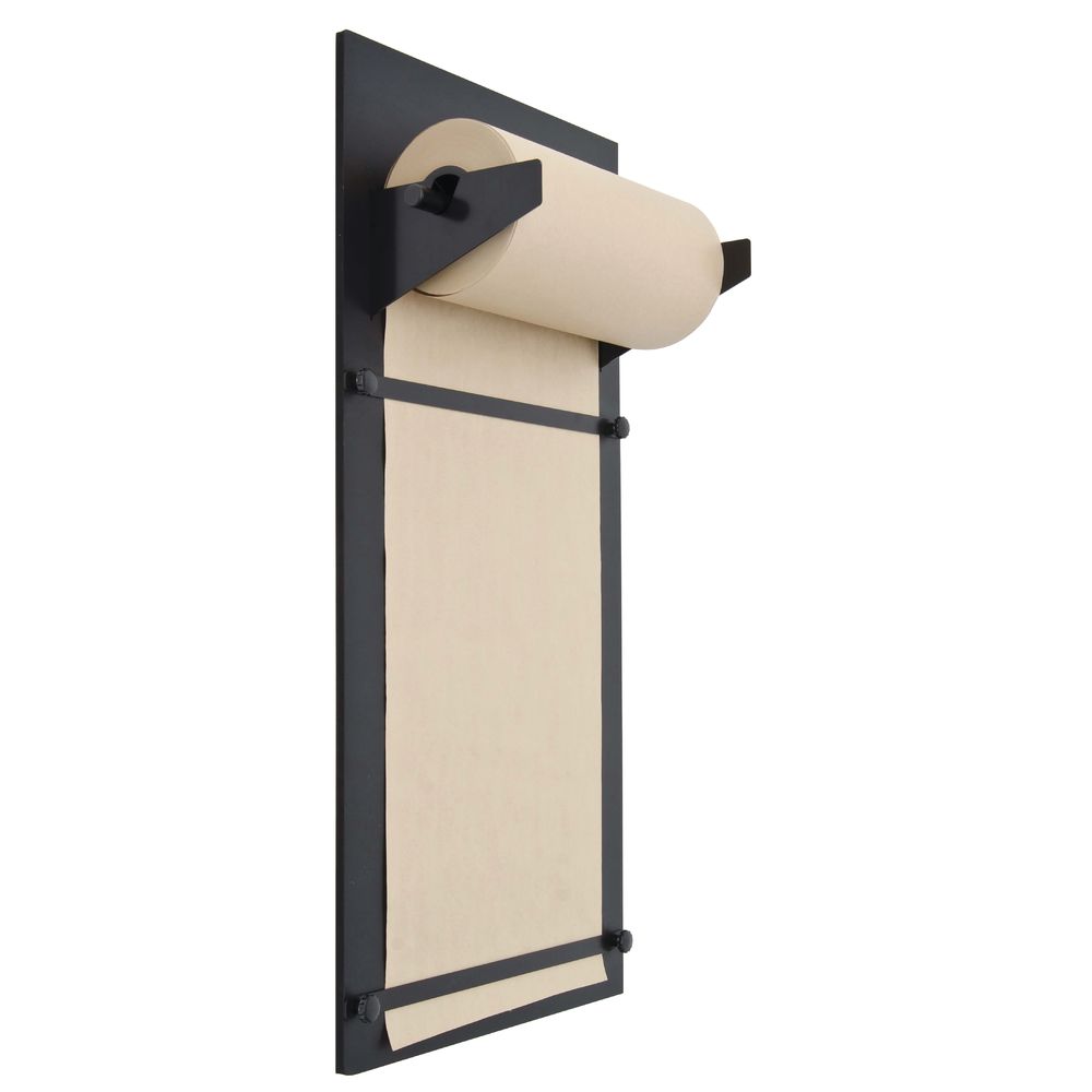  ThinkScroll 24 Inch Wall-Mounted Kraft, Butcher Paper Roll  Holder/Dispenser (Bracket Only), Black : Office Products