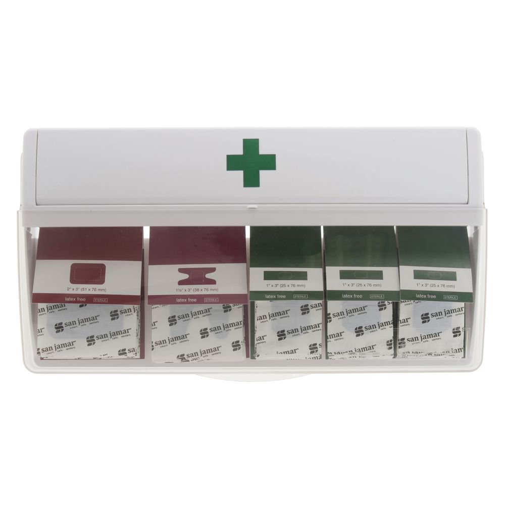 Bandage dispenser outlet