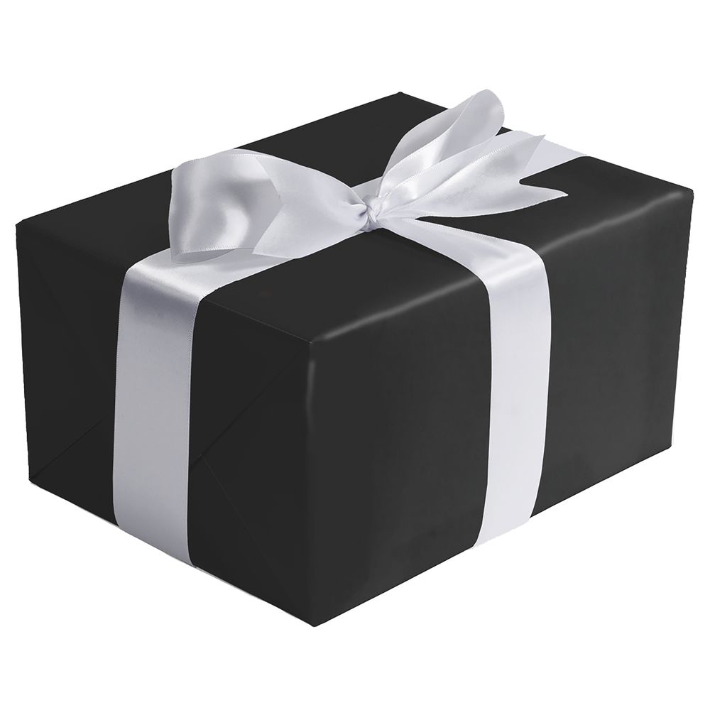 black ribbon gift wrap