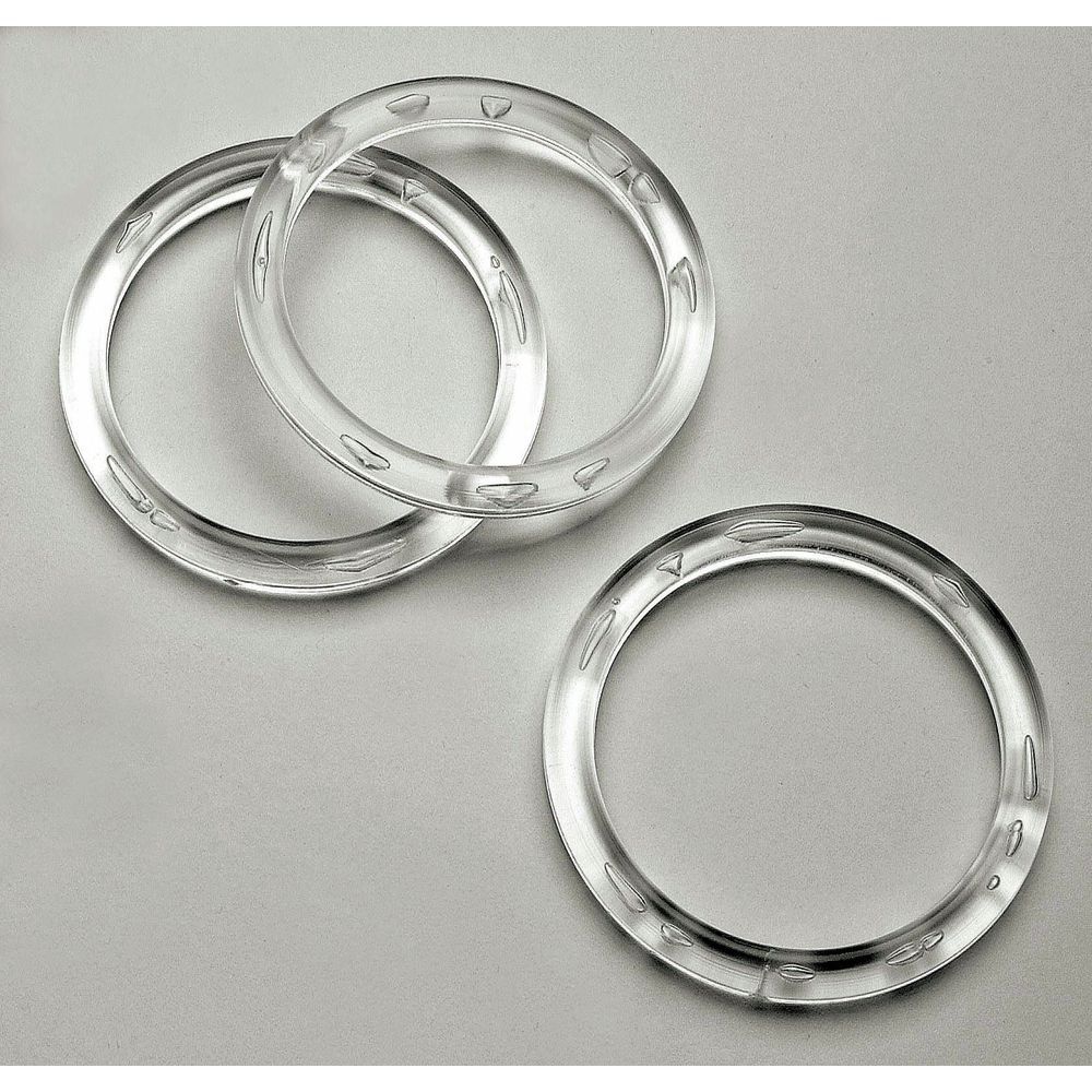3 inch Clear Plastic Acrylic Craft Rings 5/16 inch Thick 12 Pieces | eBay