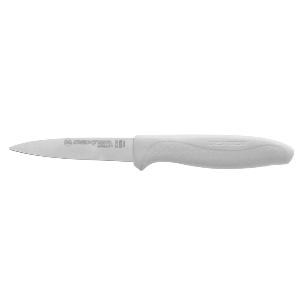 KNIFE, PARING, SOFGRIP, 3-1/2", WHITE
