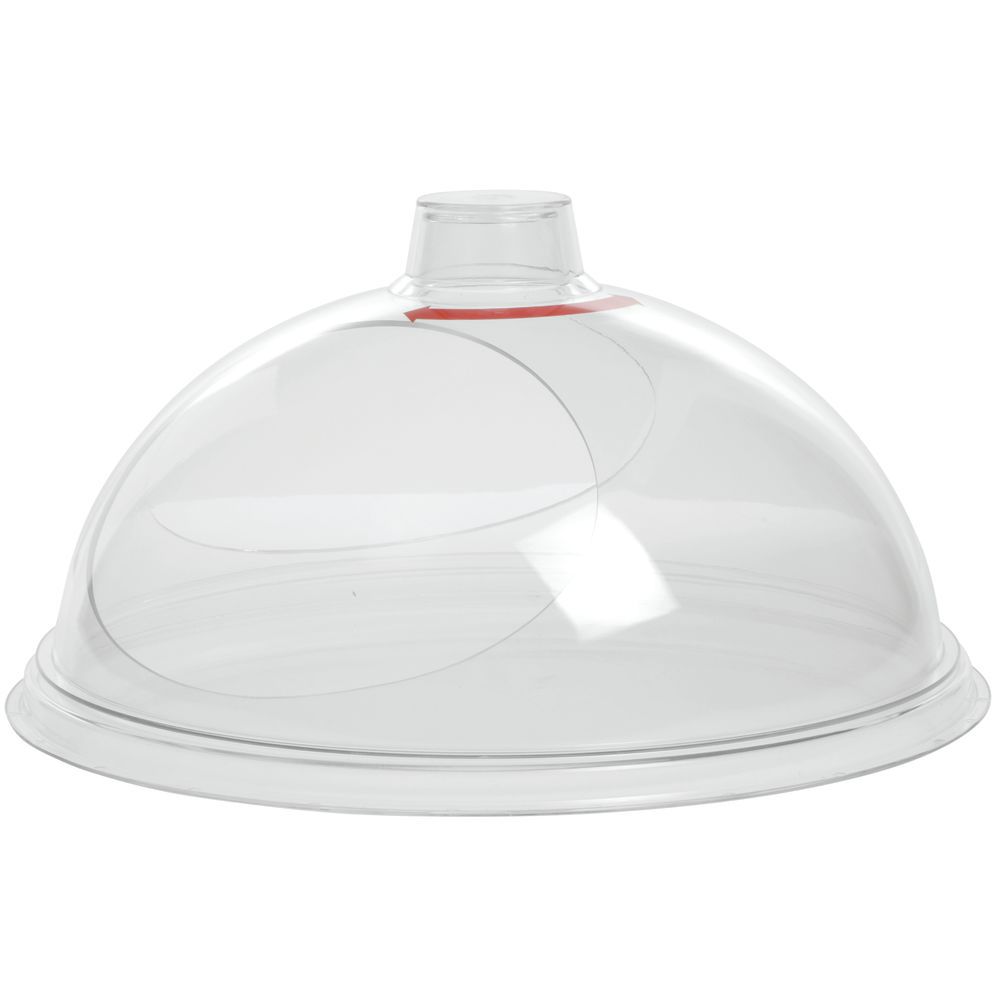 8Dia x 5H Cal-Mil Black Acrylic Tilt-Top Sample Dome 