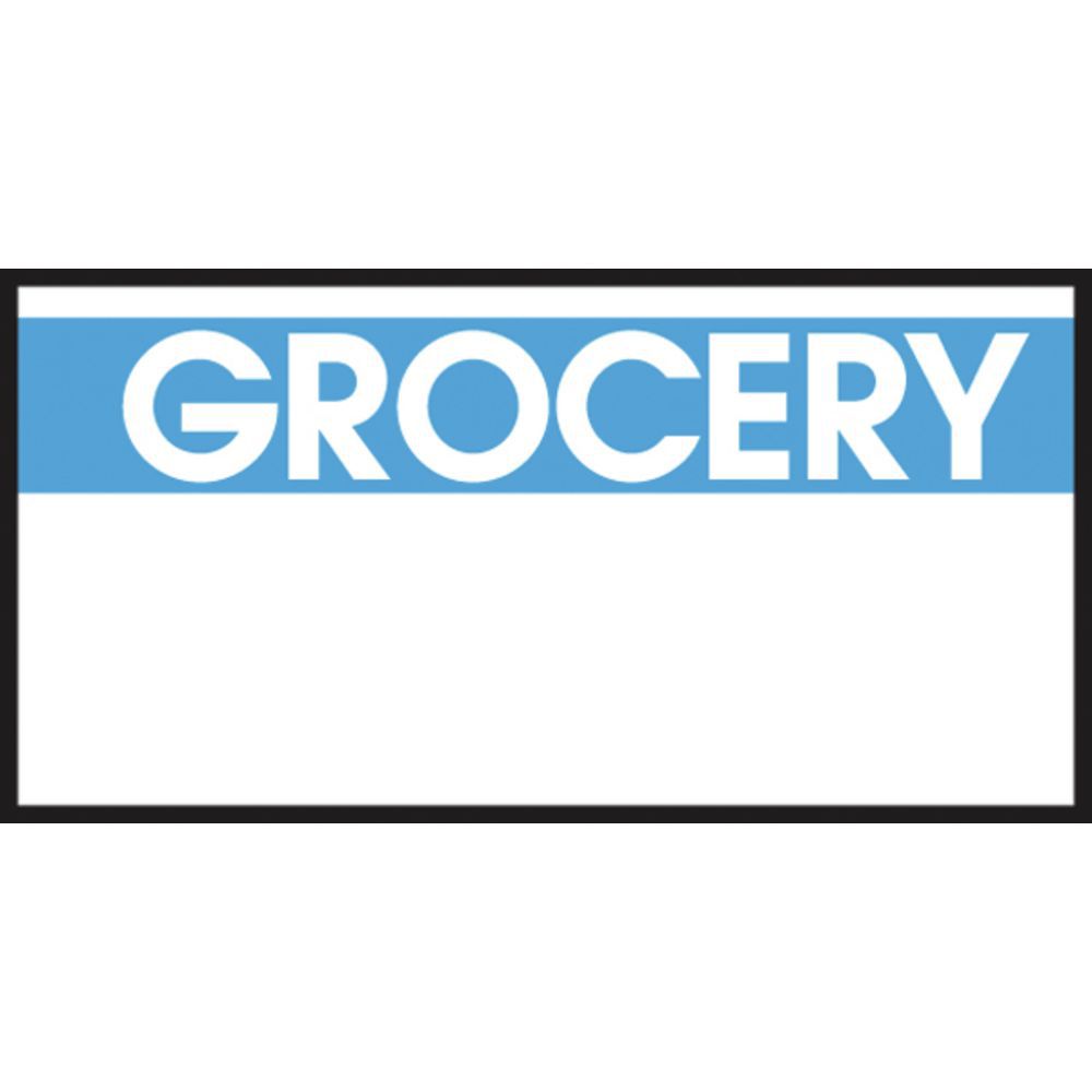 LABEL, "GROCERY" FOR ML1110-BLU/WHT