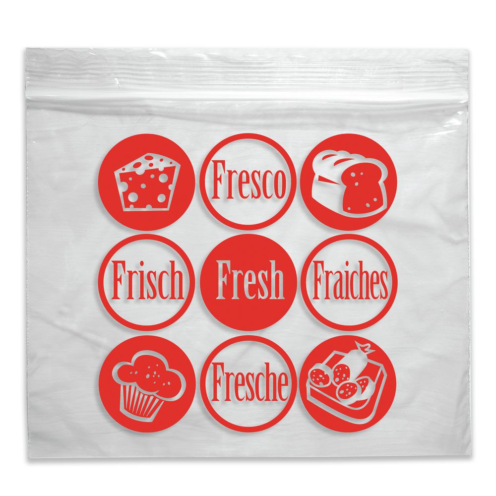 Plastic Slider Bag with Deli Fresh Design 