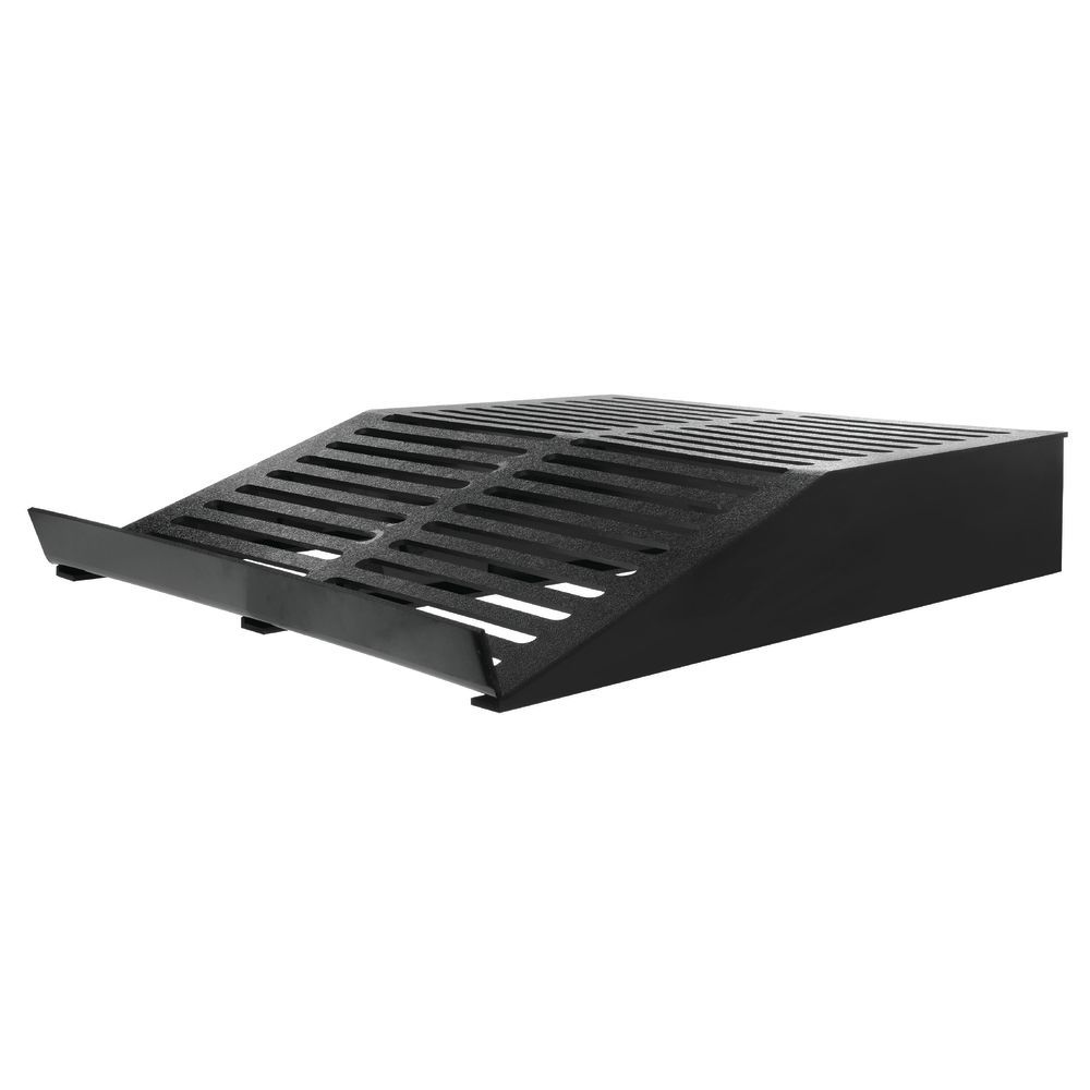Deli Meat Tray Slotted Flat Top Riser 30"L x 24"W x 5"H Black Plastic