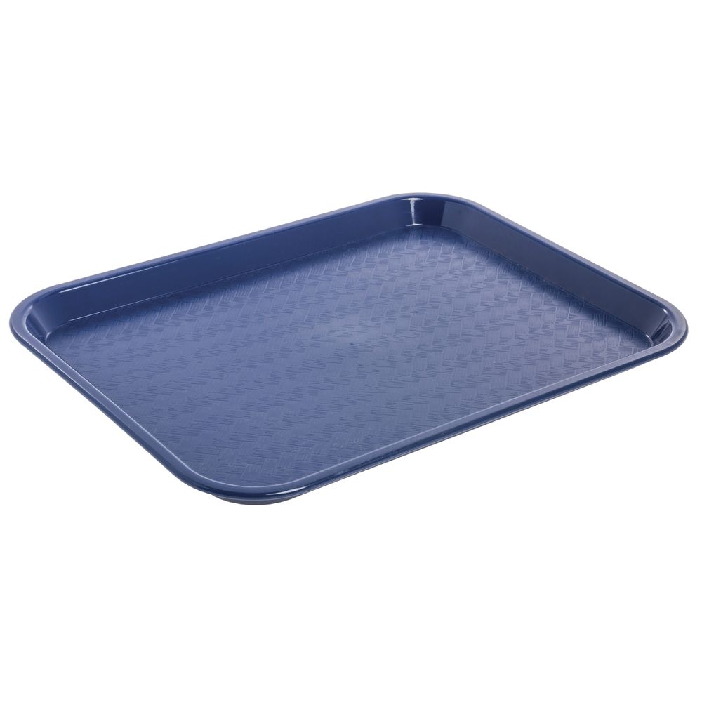 Carlisle Cafe® Blue Polypropylene Basketweave Tray - 14L x 10W