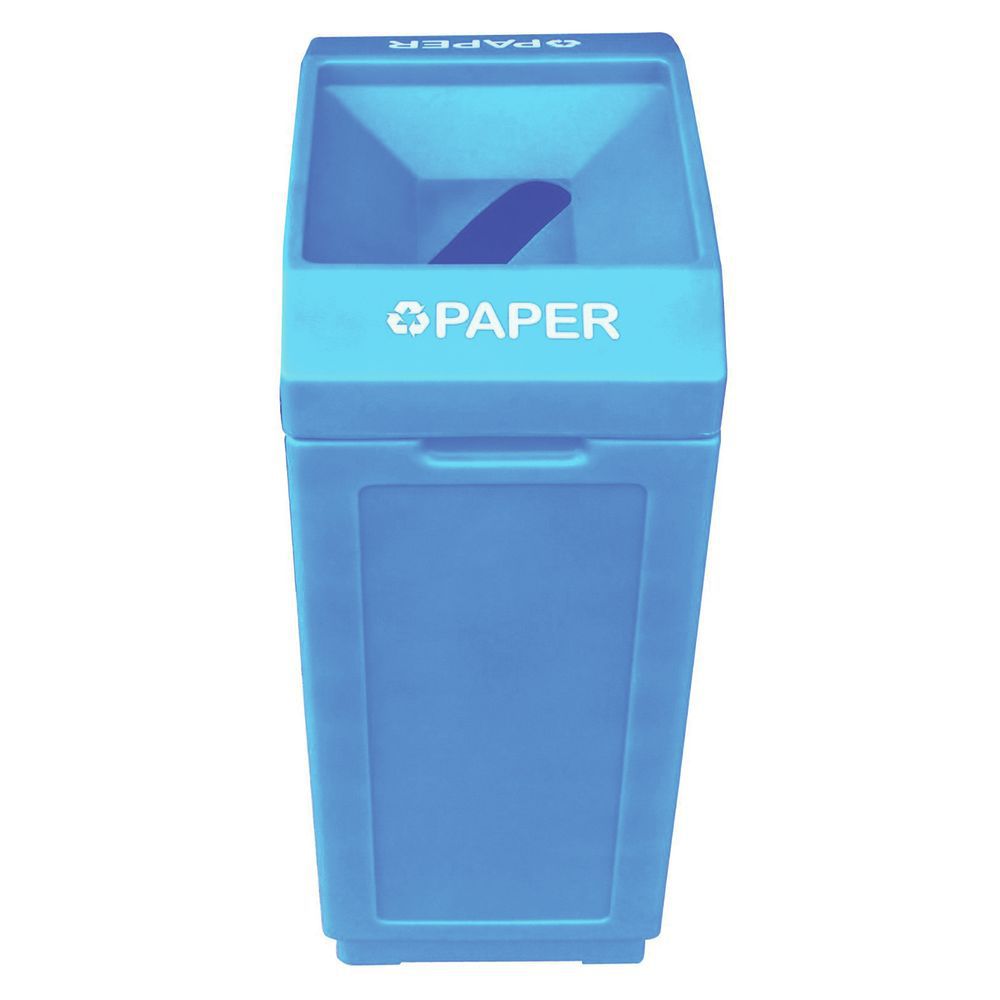Hubert Recycle Bin for Paper Blue Open Top