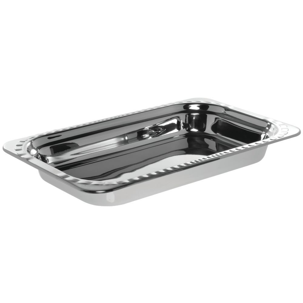 Bon Chef Hot Solutions Stainless Steel Deep Pan Arches Full Size  19 1/2"L  x 12"W  x  2 1/2"H