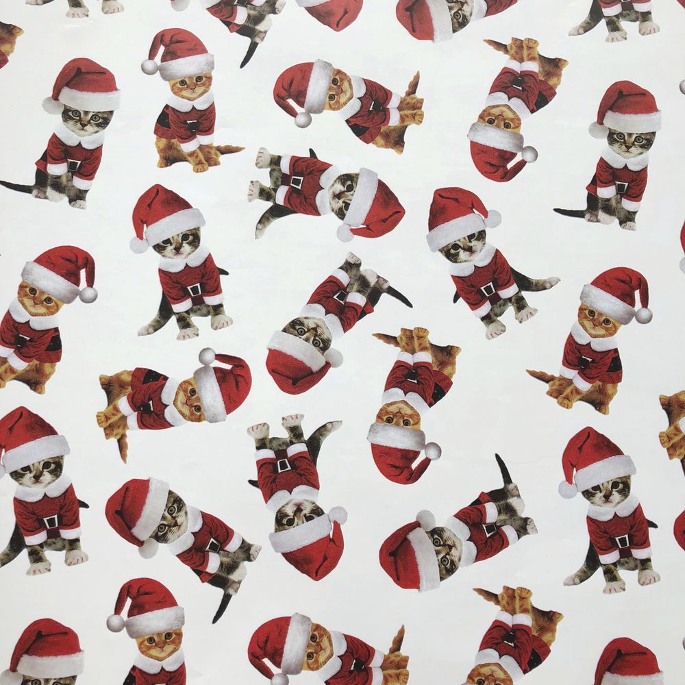 Full Roll Kitty Christmas Gift Wrap 30 W
