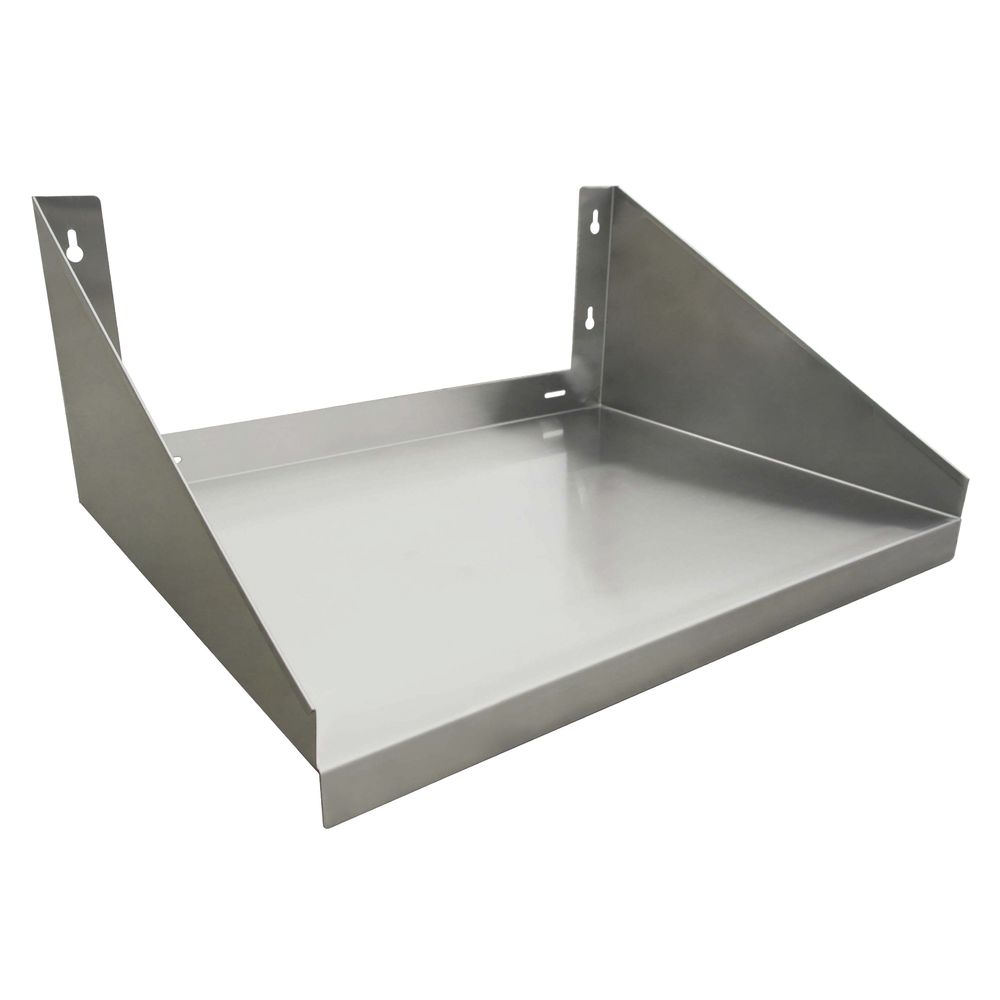HUBERT® Stainless Steel Wall Mount Microwave Shelf - 24"L x 24"W x 10"H