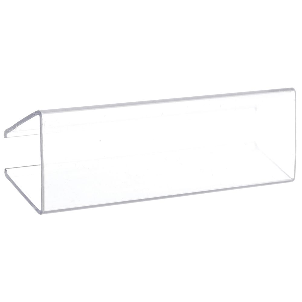 Clear Wood Shelf Label Holder, 3 1/8" x 7/8" (W x H)