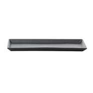 Bugambilia Black Rectangular Cast Aluminum Gourmet Platter - 14 1/2