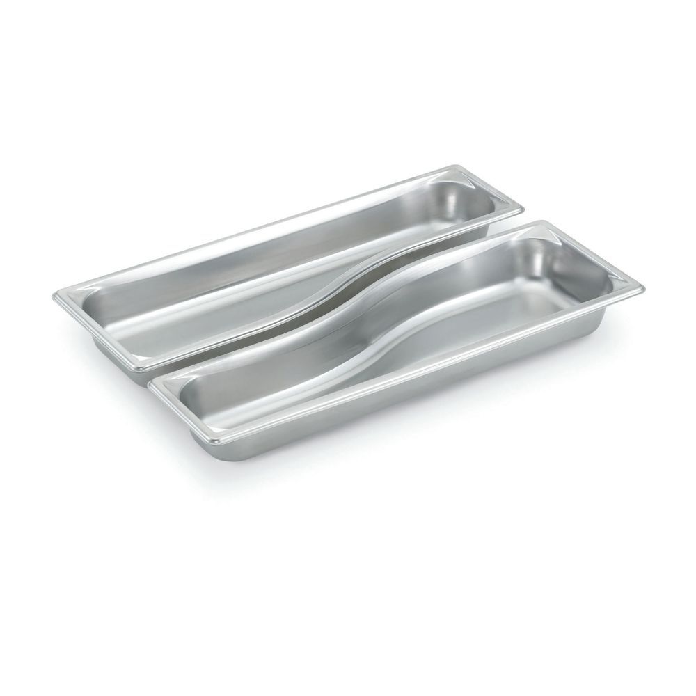 Vollrath Wild Pan Half Long Curved Stainless Steel 20 1/4"L x 6 2/5"W x 3 1/2"H