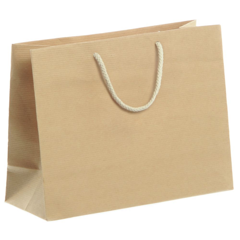 Kraft Euro Tote With Handles, Large