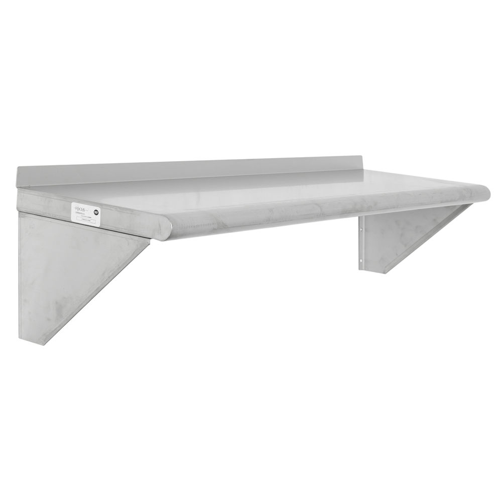 Focus Wall Shelving 48"L x 12"W Stainless Steel 