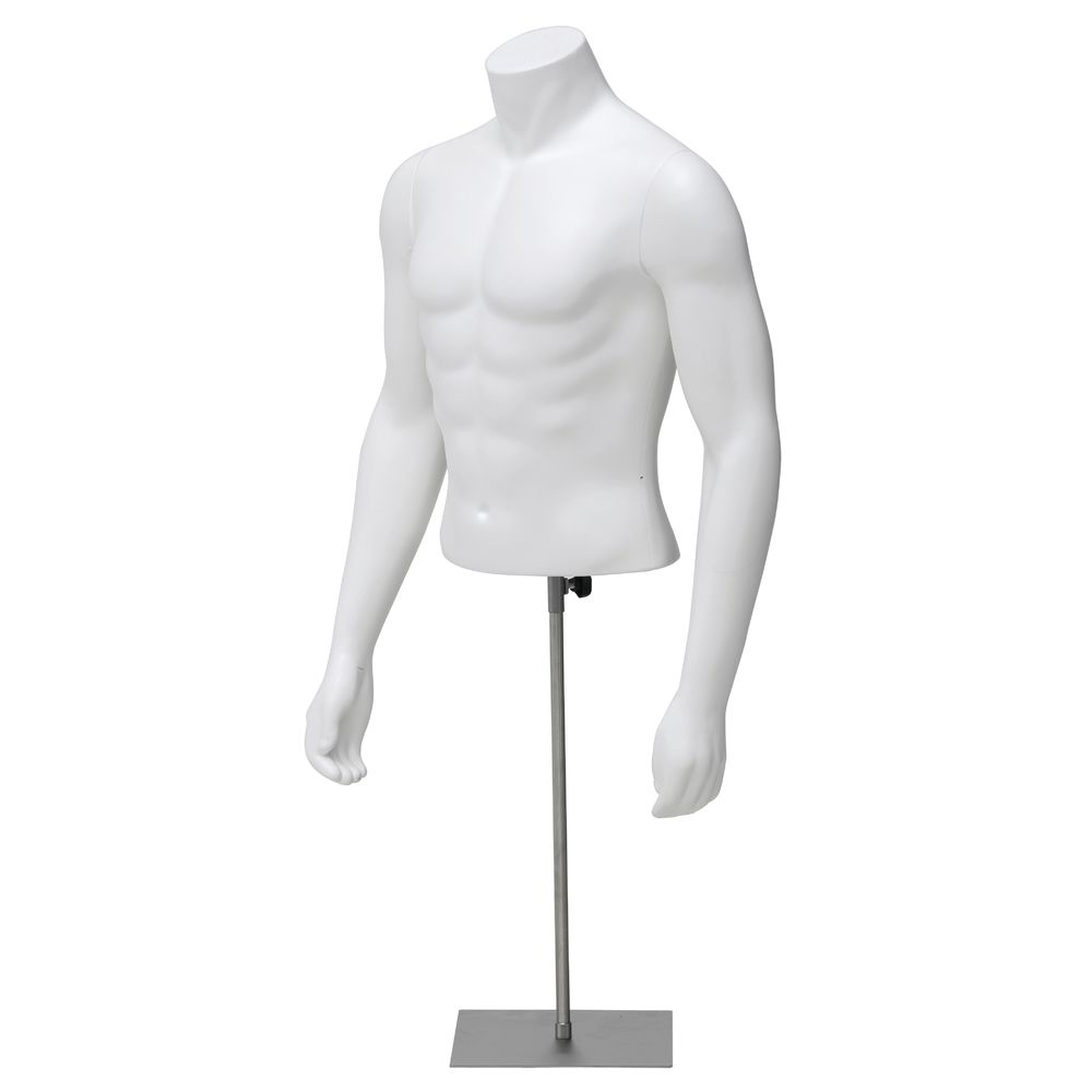 Arms to Side White Male Mannequin