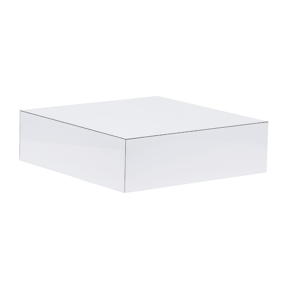 Modern White Gloss Riser Top, 14"W