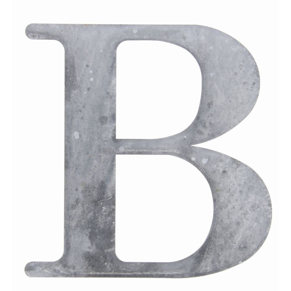 PARK HILL COLLECTION BM107/0006Weathered Grey Tin Letter 