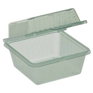 Jade Eco-Takeouts 9 x 9 3-Compartment Food Container by G.E.T. - EC-09-1-JA