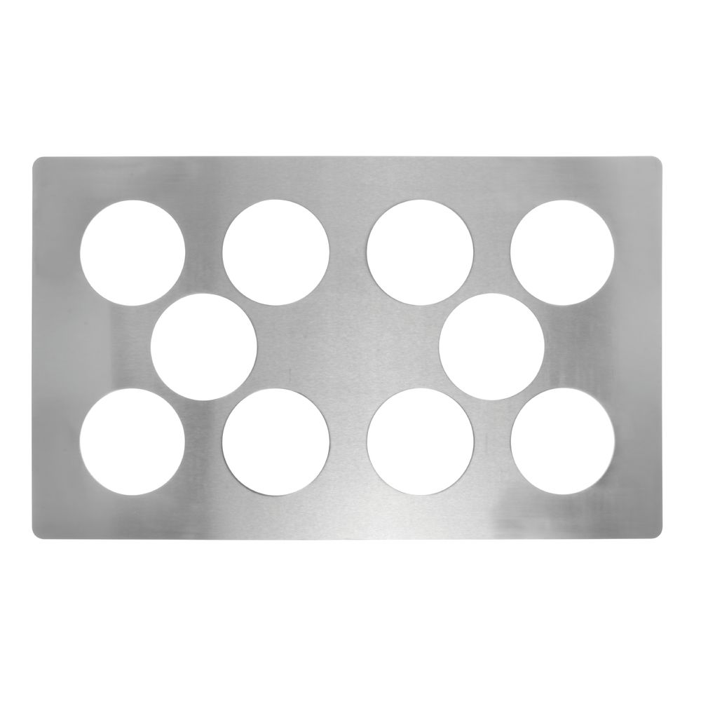 TILE, STAINLESS, 10 HOLE, 13 GAUGE
