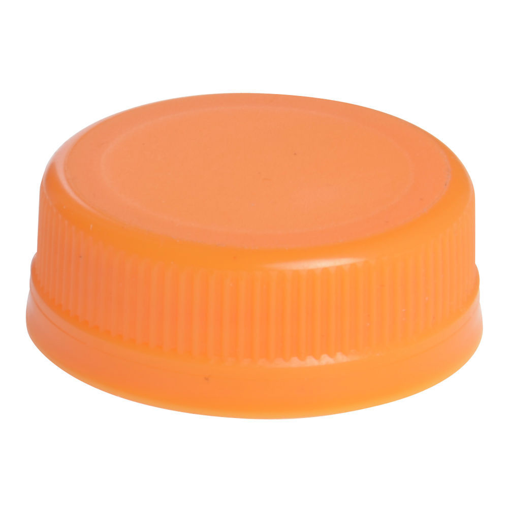 16 oz 80 Clear Plastic Juice Bottles with Orange Caps 