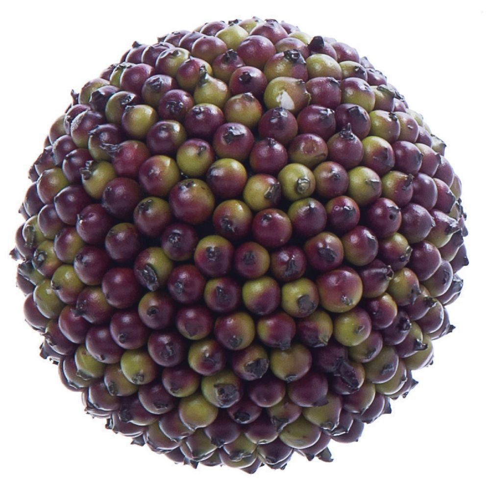 4"Dia Decorative Berry Ball Round Pear Green 