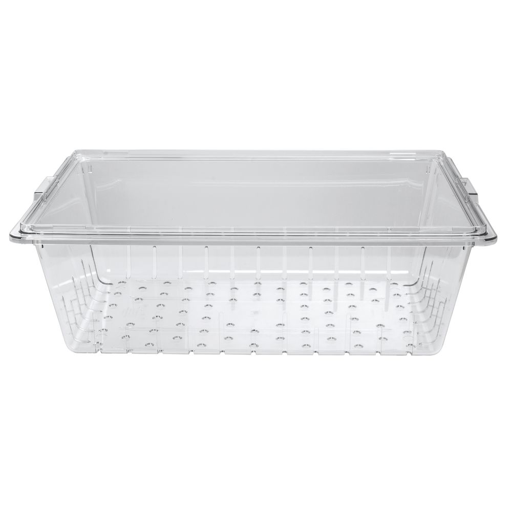 Cambro 18268CLRCW135 Food Storage Colander Square-Camwear, Poly Clear