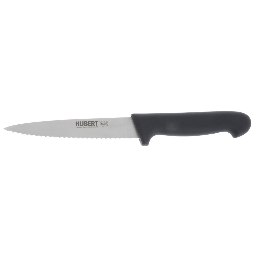 KNIFE, CARVING, SERRATED, SFT GRP, BLK, 6" HB