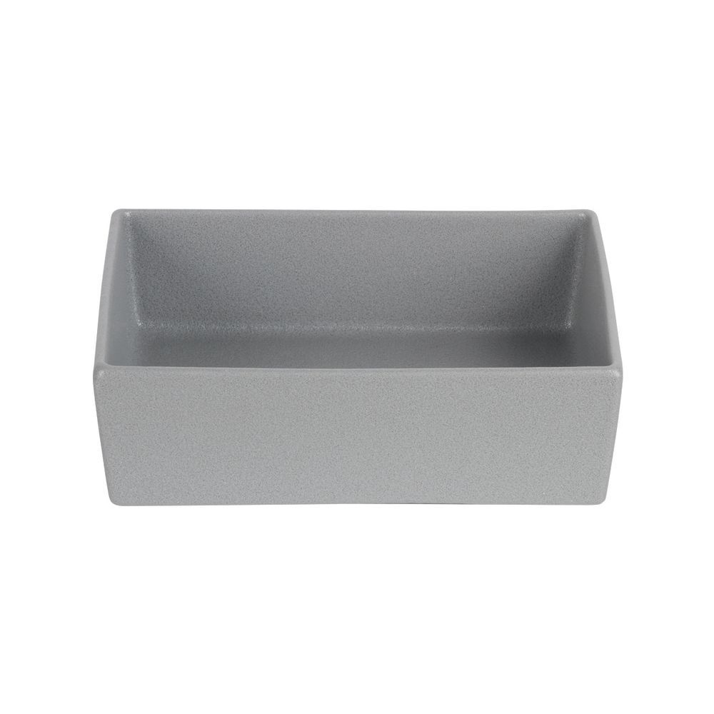 This metal food container will hold generous portions.  The 77 ounce size salad bowl can accommodate maximum product.  This metal food container can be stored in a refrigerator prior to serving and will maintain temperature.  The displayware is dishwasher safe for effortless clean up.  The resin coated cast aluminum material resists damage for long term use.