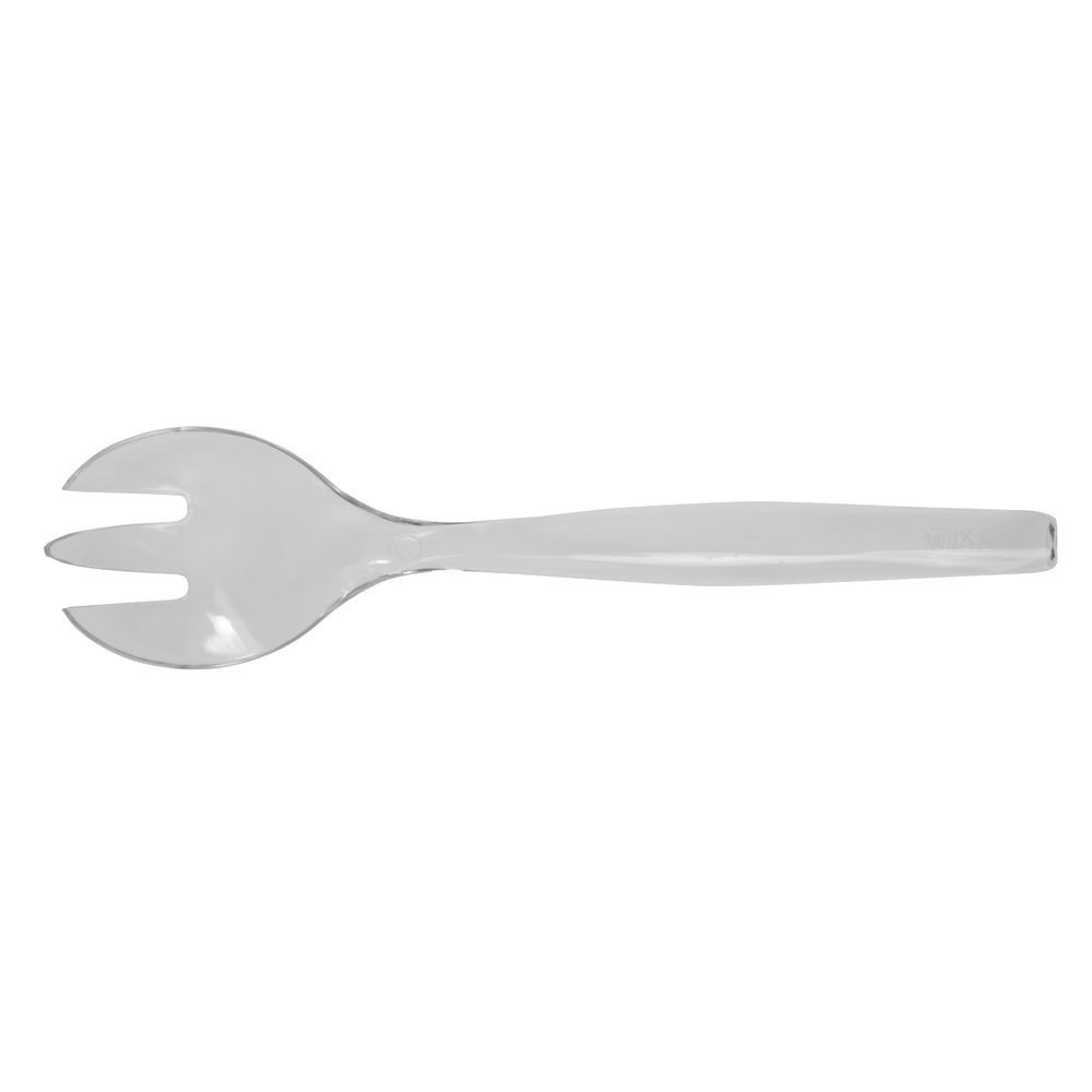 Clear Polystyrene Disposable Serving Fork 10"L