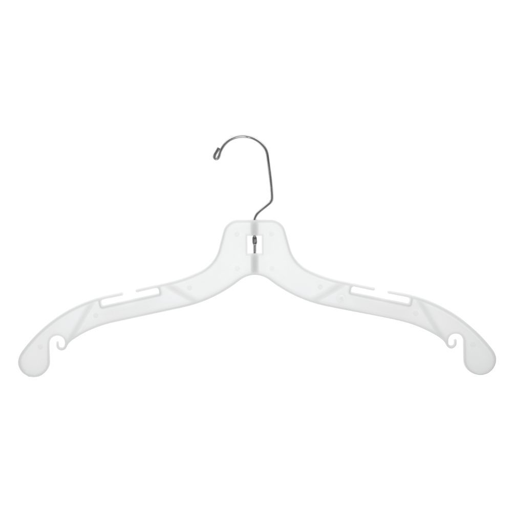 Plastic Hangers High-Impact White