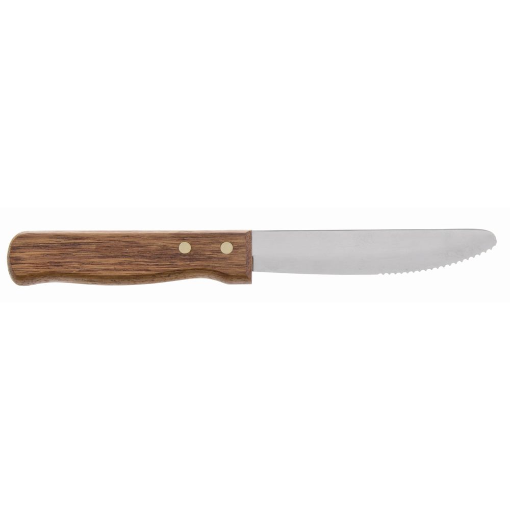 Adcraft® Original Gaucho™ Wood Handle Rounded Edge Steak Knife