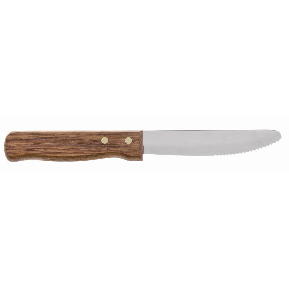 9) Update brand - Round Tip Plastic Handle Steak Knives