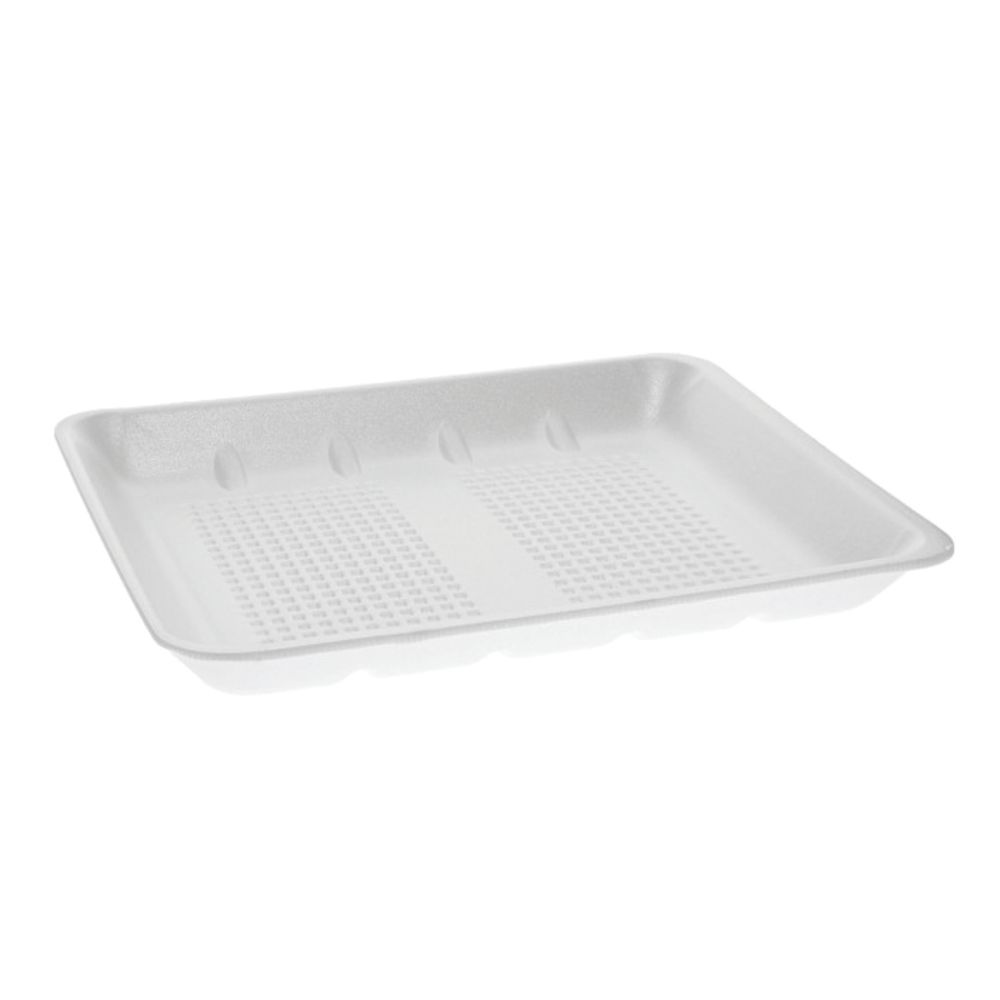 Pactiv 3P Disposable Foam Meat Tray - 8 63/100L x 6 1/2W x 1 1/5H